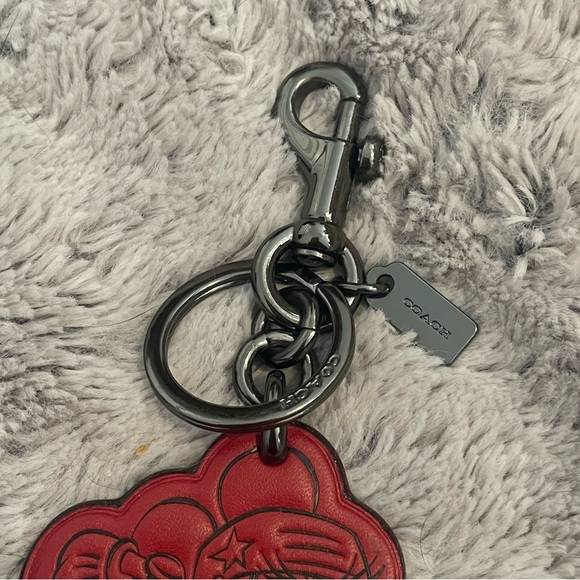 Coach Minnie Mouse Glitter Keychain - Picture 6 of 6